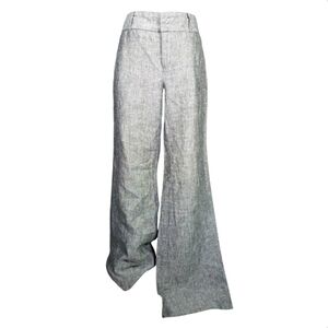 Banana Republic Linen Martin Fit Trouser Pants Career Minimalist Wide Leg Pants